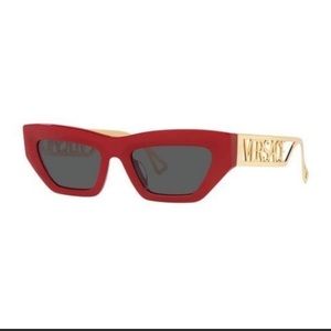 Versace red sunglasses, new, never worn, no package or tags